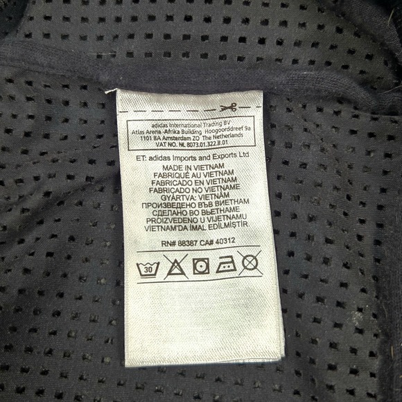 Adidas Originals Berlin 3 Stripes Trefoil 1972 Jacket‎ Mesh Black White Medium - Picture 9 of 12